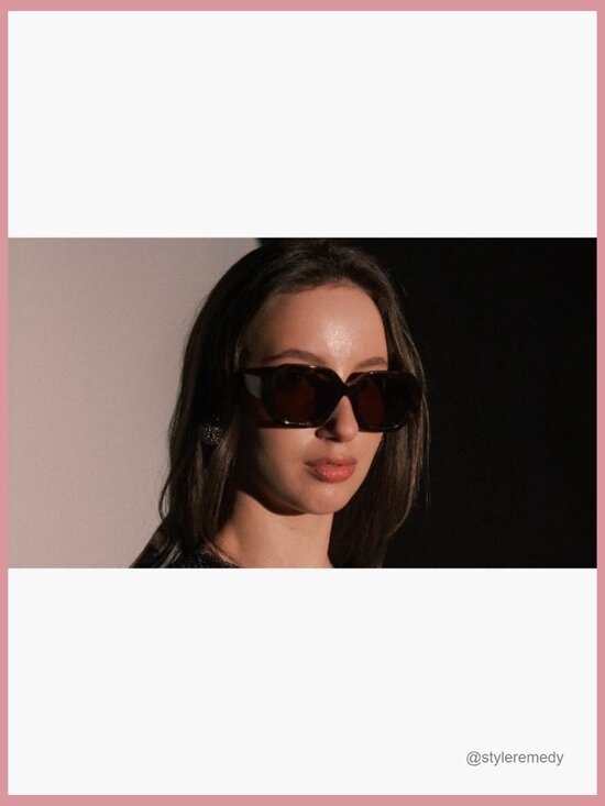 Polarized Hexagon Sunglasses with UV400 Protection, Lightweight Acetate main image 4